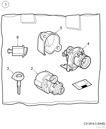 lock kit for saab 9.3 convertible 2004-2014 Body parts
