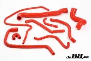 Kit durites en silicone de refroidissement rouge Saab 900 et 9.3 Refroidissement eau moteur