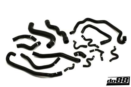 kit durites silicone de refroidissement Saab 9.3 V6 2.8 Turbo 2006-2011 (NOIR) Moteur