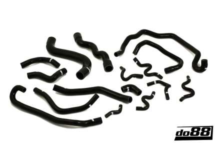 Coolant hoses kit in silicone Saab 9.3 V6 2.8T 2006-2011 (Black) New PRODUCTS