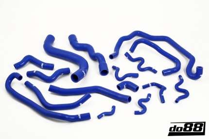 Coolant hoses kit in silicone Saab 9.3 V6 2.8T 2006-2011 (Blue) New PRODUCTS