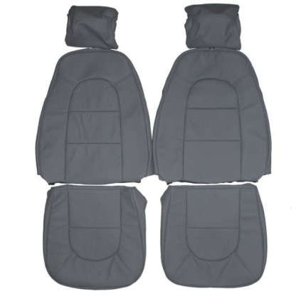 Housses sièges cuir gris Buffalo AV Saab 900 1990-1993 Accessoires saab
