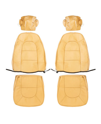 Housses sièges cuir beige AV Saab 900 1990-1993 Des pièces introuvables ailleurs