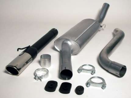 Exhaust system (cat back) saab 900 turbo 16 valves  with cat converter Exhaust Silencers and front exhaust pipes