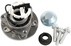 Cubo/cojinete de rueda trasera + sensor revoluciones de la rueda saab 9.3 Cojinete axial de rueda