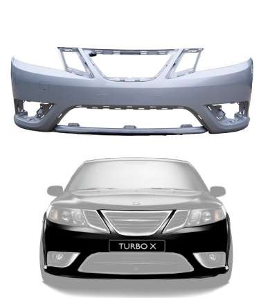 Front bumper cover saab 9.3 Turbo X or equity from TX 2008-2011 design pack (without headlamp cleaning) Bumper