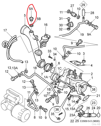 raccord tuyau tubulure admission saab 9.5 Nouveautés