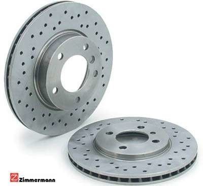 Front crossdrilled Sport Brake discs (pair), saab 9.5 NG (2010-) Brake discs