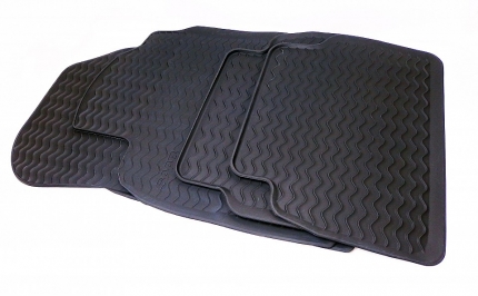 Juego de alfombras de goma saab 9.3 2003-2007 Esteras de suelo y de coffre