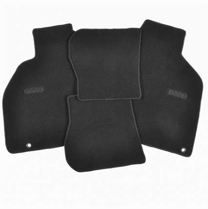 Complete set of textile interior mats saab 9.3 (black) SAAB Accessories