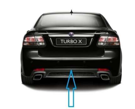 Spoiler exterior trasero saab 9.3 Turbo X 2008-2009 Parachoques