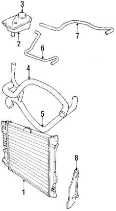 Durite radiateur supérieure saab 9000 3.0 V6 Refroidissement eau moteur