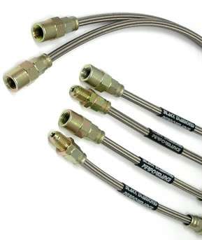 Kit flexibles de frein inox pour saab 900 1988-1994 (sans ABS) Freinage