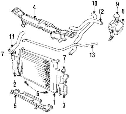 lower radiator hose for saab 900 NG Cooling system