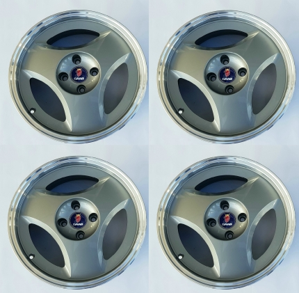Juego completo 4 forged aros Aero 17 pulgadas para SAAB 900 -1986 Llantas de aleación SAAB