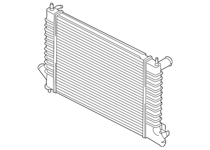 Radiador saab 9.5 4 cilindros gasolina ccm 2002-2010 Refrigeración agua motor