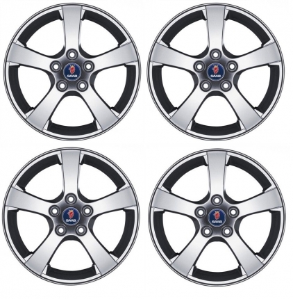 Genuine set of 4 saab wheels in 16