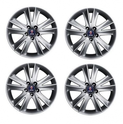 Genuine set of 4 saab alloy wheels in 17