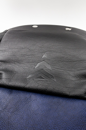 Front leather seat covers in black/navy for Saab 93 Viggen 1999-2002 SAAB Accessories