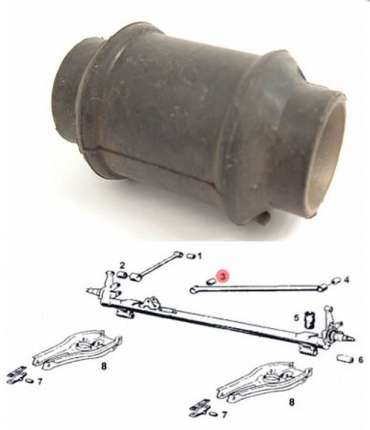 RIGHT Bushing for rear support cross bar, saab 900 classic Bushings