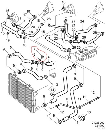 temperature sensor for saab 900 classic Engine saab parts