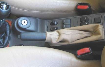 Beige Leather Hand Brakes lever gaiter for saab 900 II/9.3 Parts you won't find anywhere else