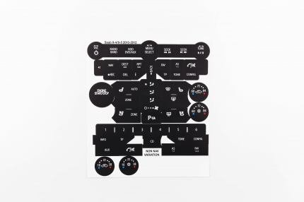 Replacement control buttons kit for radio and air conditioning for saab 9.5 NG New PRODUCTS