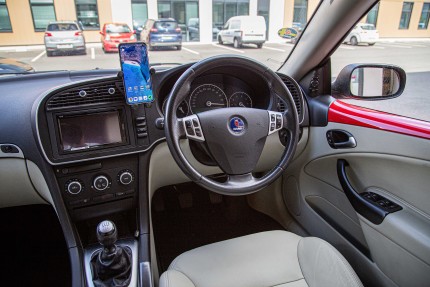 Soporte de teléfono para Saab 9-3 NG 2003-2012 (Volante a la derecha) Accesorios saab