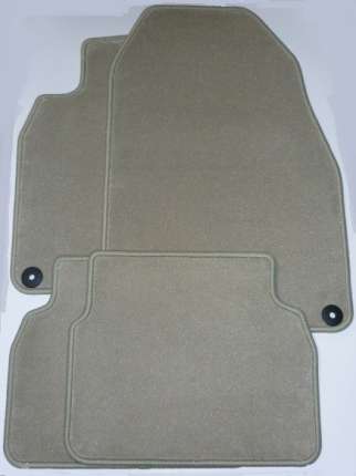 Complete set of textile interior mats saab 9.3 ss/sh 2003-2011 (Parchemin) SAAB Accessories