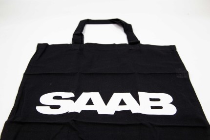 SAAB Bolsa de transporte negro Algodón Regalos: libros, miniaturas SAAB...