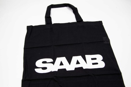 SAAB Carry bag black Cotton saab gifts: books, saab models and merchandise