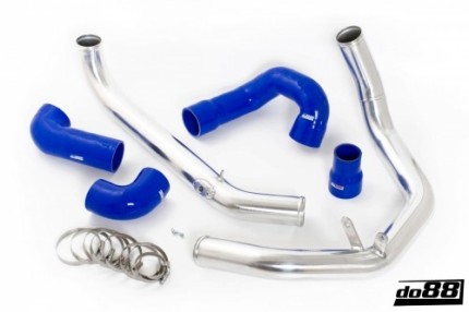 Conduit d'admission inox avec durites silicones Saab 9.3 2003-2011 (BLEUE) Moteur