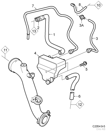 raccord tuyau tubulure admission saab 9.5 Nouveautés